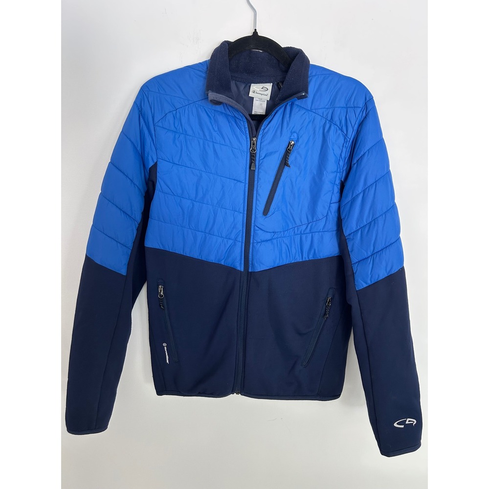 Champion VentureWarm Hybrid Quilted Softshell Jacket Blue Womens Small R0243